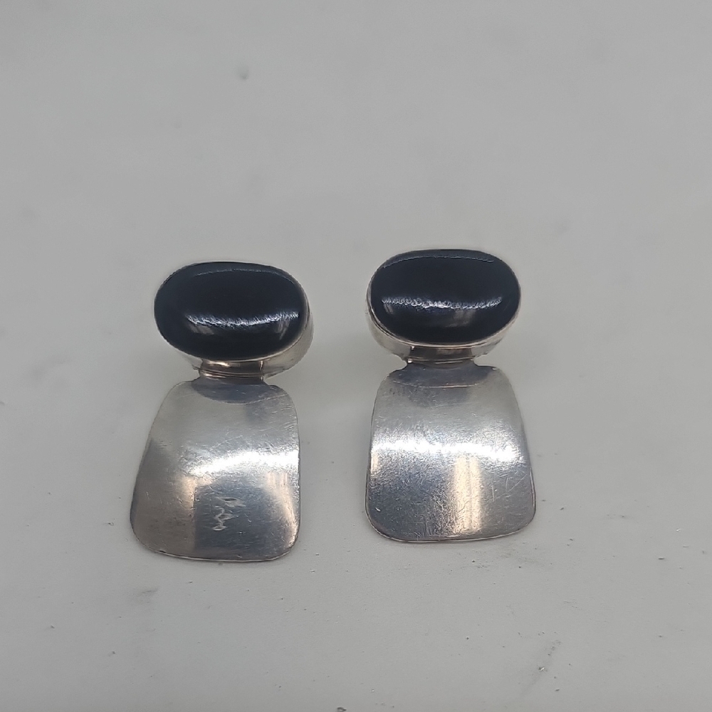Sterling Silver Taxco Earrings